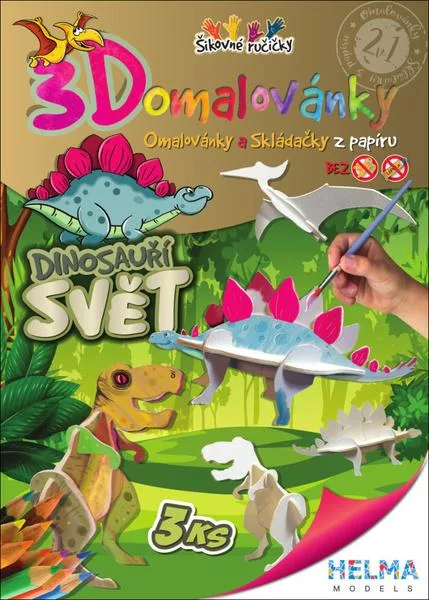 3D omalovánky Dinosauří svět A4 142741
