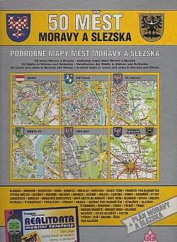 50 měst Moravy a Slezska podrobné mapy měst