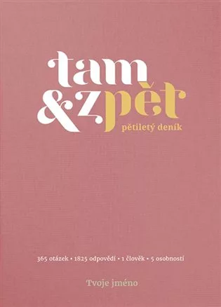 Deník Tam & zpět - malý - růžový