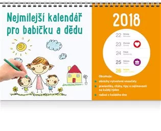 Nejmilejší kalendář pro babičku a dědu 2018