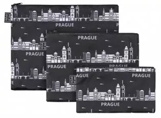 Set 3 taštiček Praha