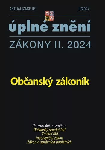 Aktualizace II/1 2024 Občanský zákoník