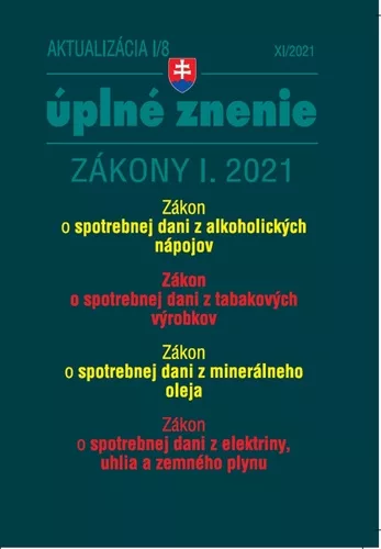 Aktualizácia I/8 2021 – daňové a účtovné zákony