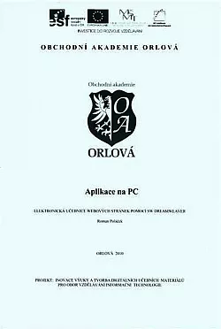 Aplikace na PC - elektronická učebnice webových stránek pomocí sw Dreamweaver