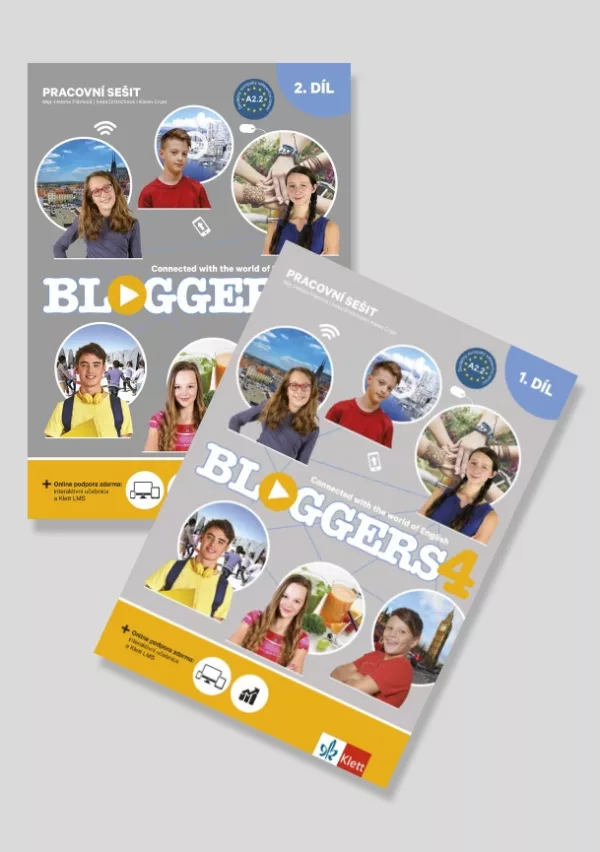 Bloggers 4 (A2.2) – 2dílný pracovní sešit + žákovská licence