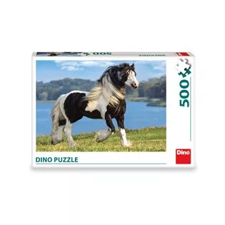 Černobílý kůň - 500 puzzle