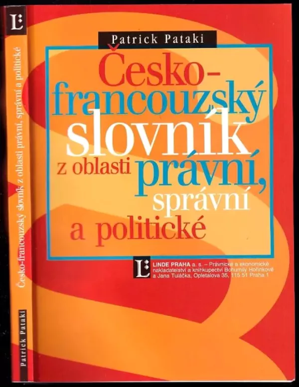 Česko-francouzský odborný slovník z oblasti právní, správní a politické