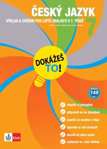 Český jazyk 7 - Dokážeš to! - Výklad a cvičení pro lepší znalosti v 7. třídě