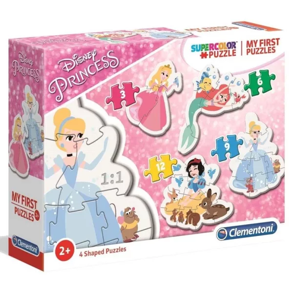 Clementoni Puzzle Princezny 4v1/3+6+9+12 dílků