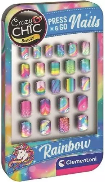 Crazy Chic Beauty Press & Go Nails Rainbow