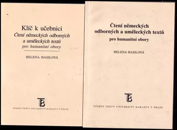 Čtení německých odborných a uměleckých textů pro humanitní obory + Klíč k učebnici