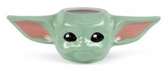 CurePink Keramický 3D hrnek Star Wars Hvězdné Války TV Seriál The Mandalorian The Child 400 ml