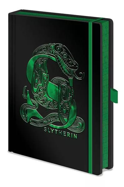 CurePink Poznámkový A5 blok Harry Potter: Slytherin 14,8 x 21 cm SR72696