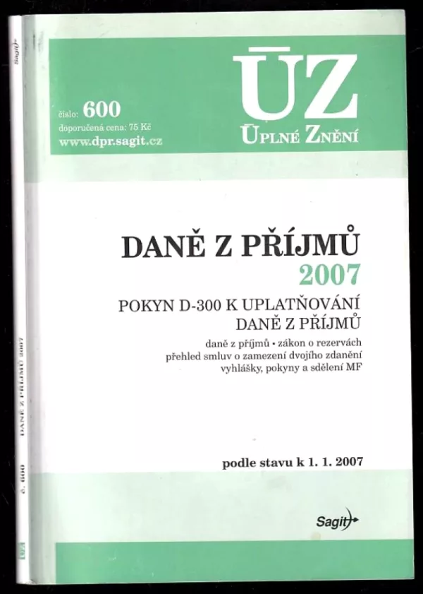 Daně z příjmů 2007