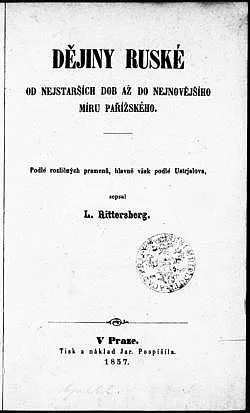 Dějiny ruské od nejstarších dob až do nejnovějšího míru pařížského