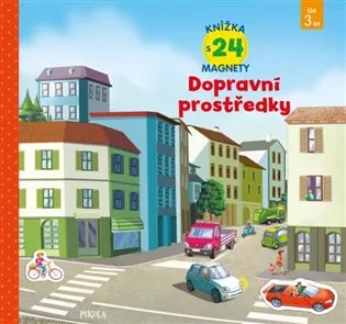 Dopravní prostředky - knížka s 24 magnety