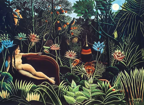 Dřevěné puzzle Art: Henri Rousseau