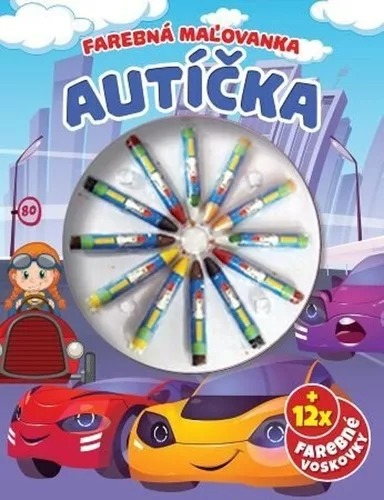 Farebná maľovanka Autíčka (slovensky)