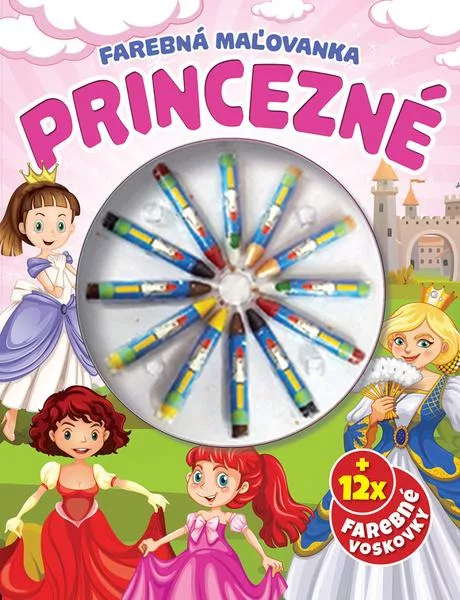 Farebná maľovanka Princezné
