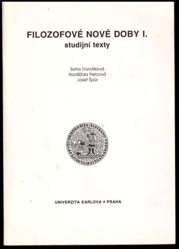 Filozofové nové doby - studijní texty [Díl 1].