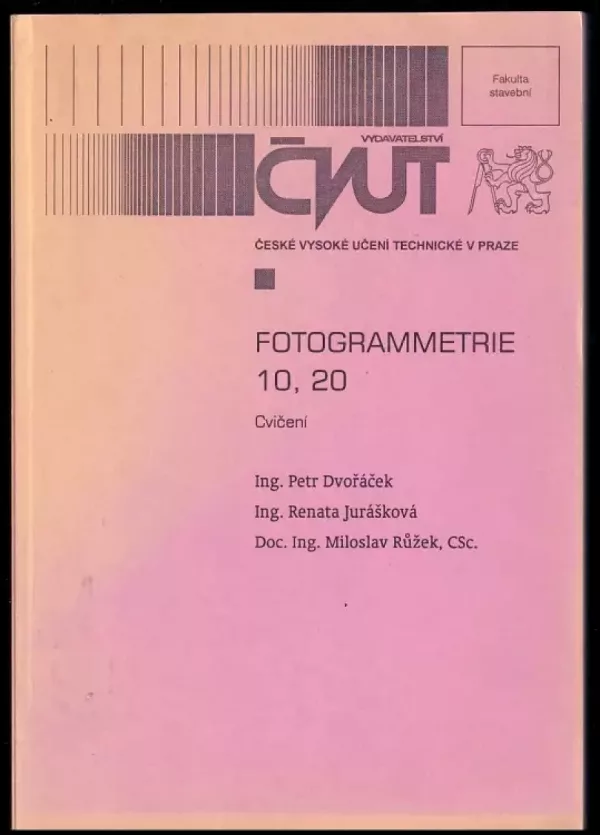 Fotogrammetrie 10, 20 - cvičení