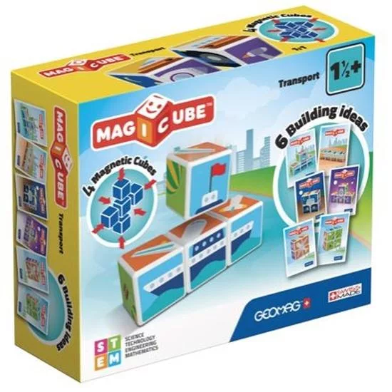 GEOMAG Magnetické kostky Magicube Dopravní prostředky