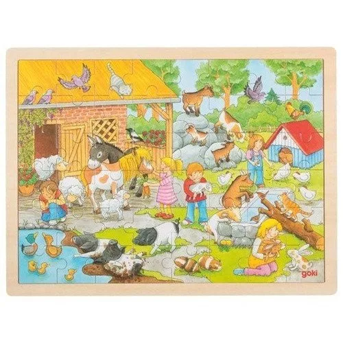 Goki Puzzle Dětská Zoo 48 dílků