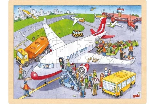 Goki Puzzle Na letišti 96 dílků