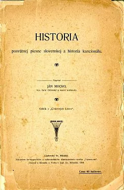 Historia posvätnej piesne slovenskej a historia kancionálu