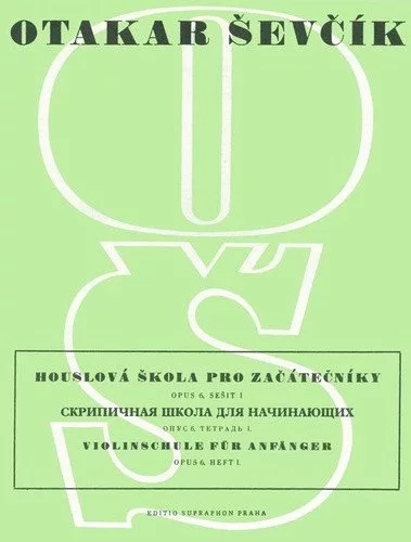 Houslová škola pro začátečníky, opus 6, sešit 1