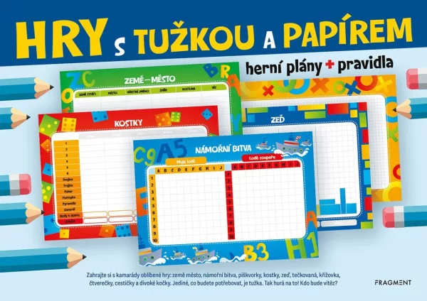 Hry s tužkou a papírem - herní plány + pravidla