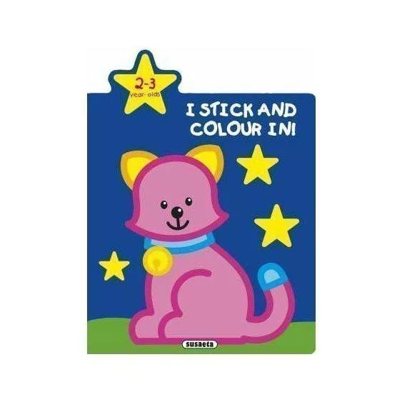 I stick and colour in!