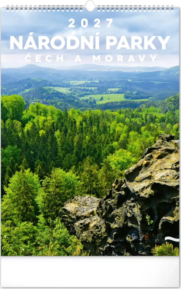 Kalendář 2027 nástěnný: Národní parky Čech a Moravy, 33 x 46 cm