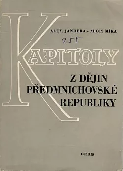 Kapitoly z dějin předmnichovské republiky