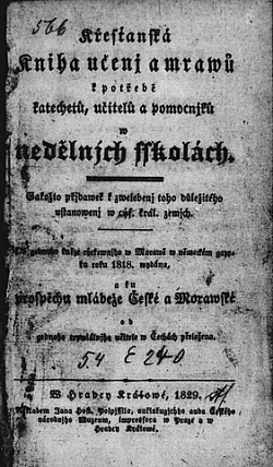 Křesťanská kniha učení a mravů k potřebě katechetů, učitelů a pomocníků v nedělních školách