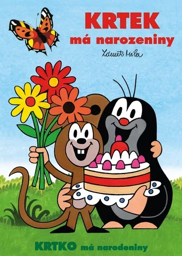 Krtek má narozeniny - Omalovánky A4