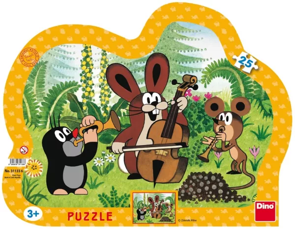Krtek muzikant - puzzle 25 dílků
