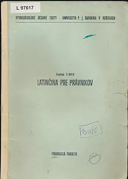 Latinčina pre právnikov