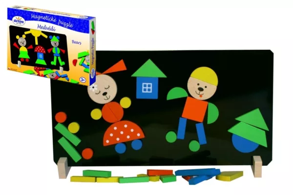 Magnetické puzzle Medvědi v krabici