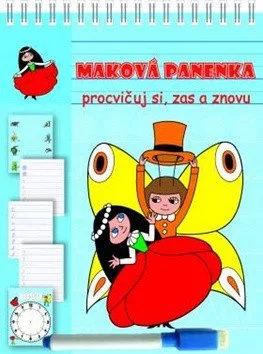 Maková panenka - Stíratelné listy A5 s popisovačem