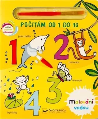 Malování vodou - Počítám od 1 do 10