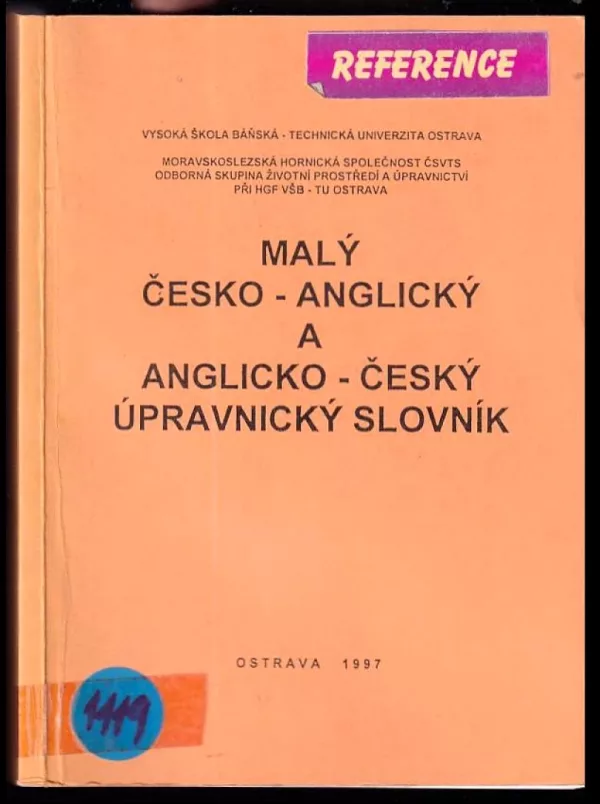 Malý česko-anglický a anglicko-český úpravnický slovník