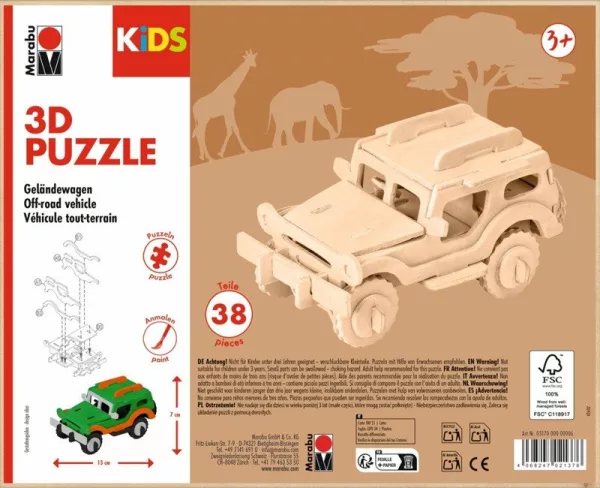 Marabu KiDS 3D Puzzle Jeep