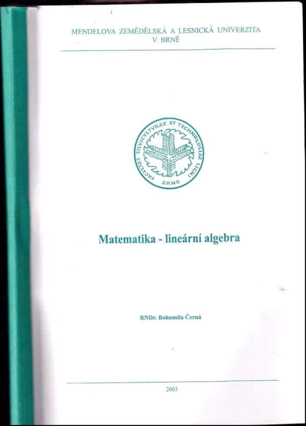 Matematika - lineární algebra