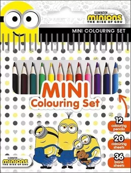Mini blok s pastelkami Mimoni 2