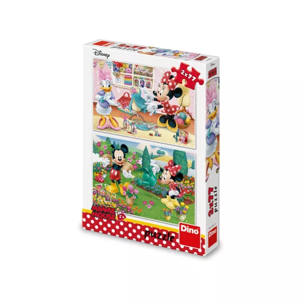 Minnie pracuje: puzzle 2x77 dílků
