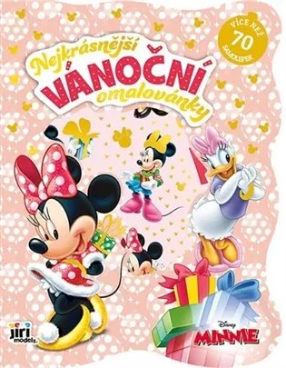 Nejkrásnější vánoční omalovánky se samolepkami Minnie