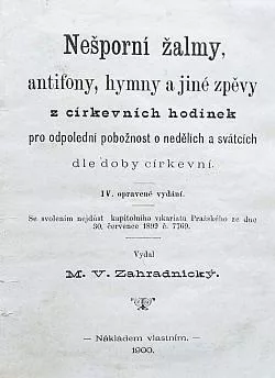 Nešporní žalmy, antifony, hymny a jiné zpěvy