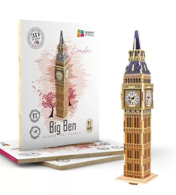 NiXiM Dřevěné 3D puzzle