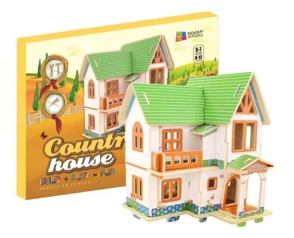 NiXiM Dřevěné 3D puzzle